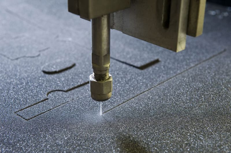 close up of a laser engraver